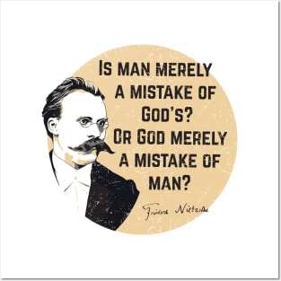 Nietzsche - God question Quote Posters and Art